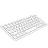 Amzcase Bluetooth klaviatūra, skirta Ipad planšetiniam kompiuteriui, išmaniajam telefonui, nešiojamam kompiuteriui, Pc, belaidė Bluetooth klaviatūra su sparčiųjų klavišų funkcijomis ir nešiojama balta