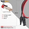 Anderson saulės kištukas į 50a jungties kabelį, 10awg kištukas saulės baterijų kabeliui, saulės baterijų kabelių jungčių rinkiniai rv saulės generatoriui nešiojamai elektrinei (60 cm)