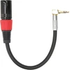 Annadue 1/8 colio Trs į Xlr vyrišką kabelį, 90 laipsnių 3,5 mm Trs vyrišką į vyrišką Xlr 3 colių garso kabelį, L formos Aux garso kabelį, stereo mikrofono kabelį Kompiuteriui/mp3/dvd/cd Grotuvui/tv (0,5 m)