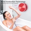 Kompiuterio kolonėlės Annadue bluetooth garsiakalbis, stereo bosas, nešiojamas belaidis bluetooth garsiakalbis, lengvas mažas garsiakalbis su siurbtuku voniai, automobiliui, lauke (raudonas)