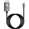 Annadue usb c į hdmi kabelis 4k 1.8m, type c į hdmi kabelis, suderinamas su thunderbolt 3, skirtas mate 20, galaxy s9/s8, book 2/go, p30 ir kt. (juodas)