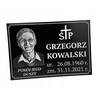 Antkapinė lentelė juodos spalvos su sidabriniu graviravimu ir nuotrauka 29x20, Uv filtras