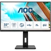 Aoc U32p2 - 32 colių Uhd monitorius, reguliuojamo aukščio (3840 x 2160, 75 Hz, Hdmi 2.0, Displayport, Usb šakotuvas) juodas