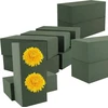 Apacali gėlių kempinės, 12 vnt., 22,8 x 10,9 x 7,4 cm, skirtos šviežioms gėlėms, žalios gėlių putos amatams vestuvėms ir gimtadieniams