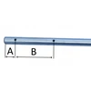 Apatinis stulpelis batutui, ilgis 99 cm, varžtų atstumas 12 cm Beamar, 6 vnt.