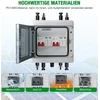 Apsauga nuo viršįtampių pv dc izoliatoriaus jungiklis apsauga nuo žaibo grandinės pertraukiklis 2 stygų 1000v dc 40a 20-40ka generatoriaus jungties dėžutė ip65 vandeniui atspari saulės jungties dėžutė, skirta fotovoltams (1000v)