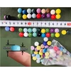 Apvalios mini jade mozaikos plytelės 12 mm 500g apvalūs stiklo mozaikos gabalėliai amatams gėlių vazonams vazoms puodeliams sodo dekoravimui mozaikos gamybai (sky mėlynas)