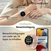 Apvalus išmanusis laikrodis moterims su telefono funkcija, 1,32 colio amoled ekranas, sportinis laikrodis su daugiau nei 110 sporto režimų ir 3atm, kūno rengybos seklys, skirtas iphone/android, žingsniamatis su širdies ritmo monitoriumi, spo2, miego stebė