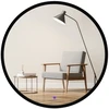 Apvalus juodas veidrodis 55 cm Led su pašvaiste ir jungikliu