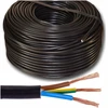 Apvalus laidas 100m juodas lankstus lynas H03vv-f srovės kabelis Omy 3 x 1mm2