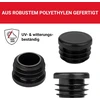 Apvalūs vamzdžių kamšteliai 25 mm, 10 vnt.