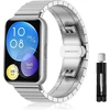 Apyrankė Huawei Watch Fit 2, nerūdijančio plieno, sidabrinė