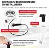 Aquade sietelio krepšelio ventilis 114 mm – sietelio krepšelio kriauklė – sifono kriauklės rinkinys virtuvei – kriauklės nutekėjimas – modelis: bowden trosas + nutekėjimo perpildymas