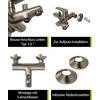 Aquasu® Morti 798808 vonios maišytuvas su perjungikliu, 1/2 colio dušo išvadas apačioje, montuojamas ant sienos, standartinės S jungtys, keraminė kasetė, žalvarinis korpusas, industrinis