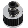 Aqxreight - Universalus 13 mm oro filtras šalto oro įsiurbimo filtras karterio ventiliacijos dangtelis (sidabrinis)