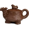 Arbatinukas Chinese Dragon Turtle Auspicious Zisha Clay Gongfu arbatos palaidoms lapams (ruda)
