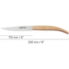 Arcos stalo peilis - kepsnių peilis - nitrum nerūdijančio plieno ašmenys 110 mm - abs micarta rankena, ruda spalva