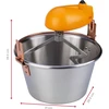 Ardes - ar24am81 inox virdulys 28 cm skersmens, maišytuvas uogienei, polentai, ardes maišymo virdulys indukcinei viryklei, maišytuvas su elektriniu varikliu, bajoneto dangtelis, lengvas valymas 8/12 porcijų