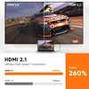 Ariskeen 8k hdmi 2.1 kabelis 0.5 m, sertifikuotas 48 gbps didelės spartos nailono pintas hdmi kabelis, palaiko 8k @ 60 hz, 4k @ 120 hz, suderinamas su ps5/4 tv monitoriumi, blu-ray garso juosta, dvd, nešiojamuoju kompiuteriu