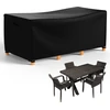 Armorget sodo baldų uždangalas 170 x 94 x 71 cm, 600d itin tvirtas, žieminis baldų uždangalas, atsparus vandeniui, atsparus plyšimui, anti-uv, brezentinis sodo baldų uždangalas su oro išleidimo angomis, sagtimis, raišteliu
