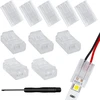 Aroidful 10 Led juostų jungčių rinkinys, 2 kontaktų Led adapterio jungtis, 10 mm Led juostos jungiamasis kabelis, skirtas Smd 5050/3528 Led juostai su atsuktuvu