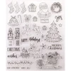 Arrietty craft linksmų kalėdų senis besmegenis eglutė uogų šakelė ornamentas kojinės elnias santa claus linksmų švenčių skaidrūs antspaudai kalėdinių atvirukų dekoravimui scrapbooking antspaudai