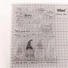 Arriettycraft linksmų Kalėdų laimingų Naujųjų metų skaidrūs antspaudai Kalėdų atvirukų dekoravimui, scrapbooking'ui