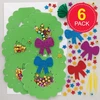 Art & Fun Kalėdinės vainikų siuvinėjimo atvirukų rinkiniai vaikams - 6 vnt.