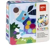 Art & Fun Rinkinys "šunys ir gyvūnai" su spalvotais gumytėmis metalinėje dėžutėje
