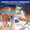 Art & Fun Rinkinys tapybai ant akmenų vaikams, švytintis tamsoje