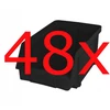 Artech dirbtuvių konteineriai 48 vnt. dėžučių rinkinys, juodas komplektas 157x101x74