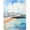 Artfabrics Vandens spalvos tapyba "brighton Beach" – didelis sienos meno plakatas
