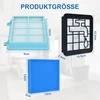 Artraise atsarginių filtrų rinkinys, skirtas Philips Powerpro Compact ir Active dulkių siurbliams Fc9331/09 Fc9332/09, dulkių siurblio atsarginių filtrų rinkinio priedai Fc8010/01 - mėlynas/baltas