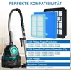 Artraise atsarginių filtrų rinkinys, skirtas Philips Powerpro Compact ir Active dulkių siurbliams Fc9331/09 Fc9332/09, dulkių siurblio atsarginių filtrų rinkinio priedai Fc8010/01 - mėlynas/baltas