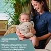 Artsana S.p.A. Chicco, murkianti katė, interaktyvus pliušinis žaislas, imituoja murkiančios katės garsą ir vibracijas, klasikinė muzika, minkšta pagalvėlė, skalbiamas skalbimo mašinoje, žaislas kūdikiams nuo 0 mėnesių
