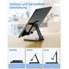 Arzopa planšetinio kompiuterio stovas, nešiojamojo monitoriaus stovas, reguliuojamo kampo ir sulankstomas stabilus stovas stalui, suderinamas su nešiojamaisiais monitoriais, ipad planšetiniais kompiuteriais