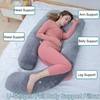 As awesling nėštumo pagalvė, u formos viso kūno pagalvė, maitinimo pagalvė, atrama ir nėštumo pagalvė nėščioms moterims su nuimamu užvalkalu (tamsiai pilka) medvilnė