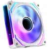 Asiahorse Cosmiq Rgb Pc ventiliatorius 120 mm korpuso ventiliatorius, Argb daisy chain Pc ventiliatorius [infinity mirror] [fdb] 2000 Rpm/68.5 Cfm/24 šviesos diodai 4 kontaktų Pwn ir 5v 3 kontaktų Argb su valdikliu. Baltas