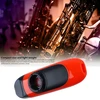Asixxsix kazoo 11cm profesionalus elektrinis kazoo mažas nešiojamas kazoo rinkinys, lengvai naudojamas profesionalus kazoo su garso nuėmimu, 5 kazoo membranos gitarai, ukulele (oranžinis)