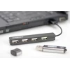 Assmann nešiojamojo kompiuterio usb 2.0 šakotuvas 4 prievadų perdavimo sparta 480 mbps (85040)