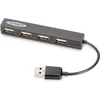 Assmann nešiojamojo kompiuterio usb 2.0 šakotuvas 4 prievadų perdavimo sparta 480 mbps (85040)