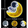 Lova Astronauto neoninis ženklas skaitymui, skirtas sienų dekoravimui, usb maitinamas reguliuojamo ryškumo led astronauto ir mėnulio neoninis ženklas fonui, visatos sienų meno dekoro dovana miegamajam, vyro urvui, vakarėliui (30,2 x 30,5 cm)