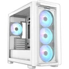 Asus A23 Plus Tg Argb Baltas Microatx kompiuterio korpusas - iš anksto įdiegti Argb ventiliatoriai, tinklelio priekinis skydelis, paslėpto prievado pagrindinė plokštė, suderinama su 360 mm radiatoriais, 380 mm vaizdo plokštėmis, baltas