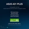 Asus A31 Plus Tg Argb Baltas Atx Pc korpusas - su iš anksto įdiegtais Argb ventiliatoriais - stiklinis priekinis skydelis - suderinamas su paslėptų prievadų pagrindine plokšte - 360 mm radiatoriai - 380 mm vaizdo plokštės - baltas