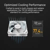 Asus Tuf Gaming Tr120 Argb standartinis baltas korpuso ventiliatorius, vieno vieneto pakuotė (120 mm Pwm Pc ventiliatorius, 2000 aps/min, 3,3 mm H2o, 77,4 Cfm oro srautas, 16 individualiai valdomų Rgb šviesos diodų, baltas)