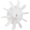 Atsarginės dalys central pneumatic kompresoriams, atsarginis ventiliatoriaus sparnuotės plastikinis ventiliatoriaus sparnuotės priedas mažiems oro kompresoriams, directonline variklis, 14 mm velenas, 135 mm išorinis skersmuo