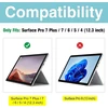 Atsparus smūgiams dėklas procase su stovu ir reguliuojamu dirželiu per petį, skirtas surface pro 7 plus, pro 7 / pro 6 / pro 5 (2017) / pro 4 / pro lte, tvirtas hibridinis apsauginis dėklas su dirželiu - juodas