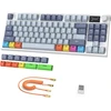 Attack Shark K86 mechaninė klaviatūra, 2.4g Belaidė/bt5.0/usb-c laidinė žaidimų klaviatūra, 75% Tkl 87 klavišų su 1.2 colio Tft Hd spalvotu ekranu ir Cnc mygtuku, Rgb apšvietimu, Ttc Hot-swap Pbt klavišų dangteliais - Blaupro