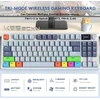 Attack Shark K86 mechaninė klaviatūra, 2.4g Belaidė/bt5.0/usb-c laidinė žaidimų klaviatūra, 75% Tkl 87 klavišų su 1.2 colio Tft Hd spalvotu ekranu ir Cnc mygtuku, Rgb apšvietimu, Ttc Hot-swap Pbt klavišų dangteliais - Blaupro