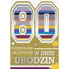 Atvirukas gimtadienio 80 metų